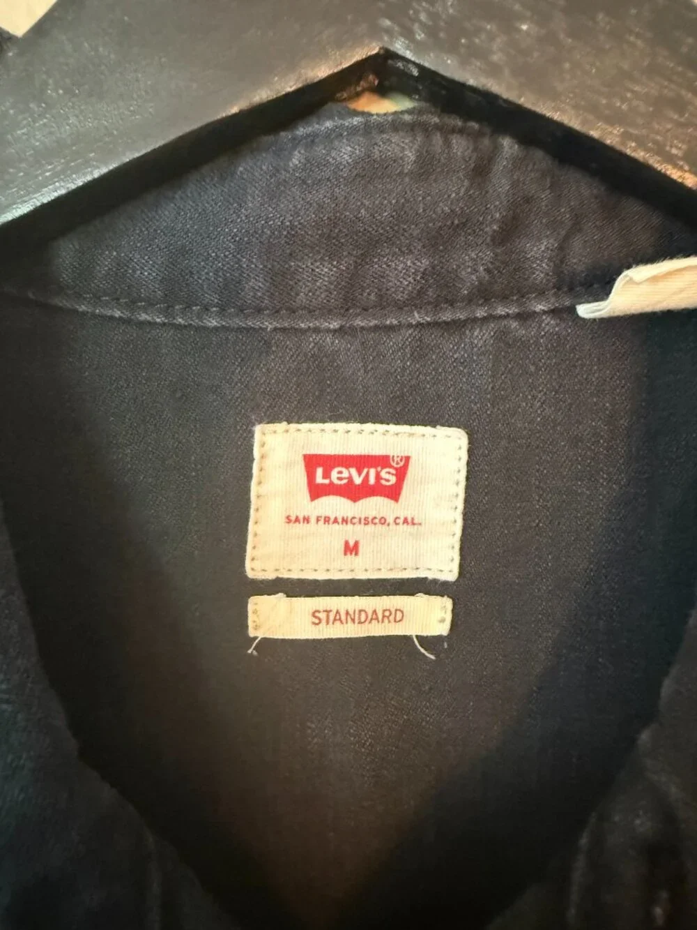Levi's Men's Black Casual Shirt Size Medium